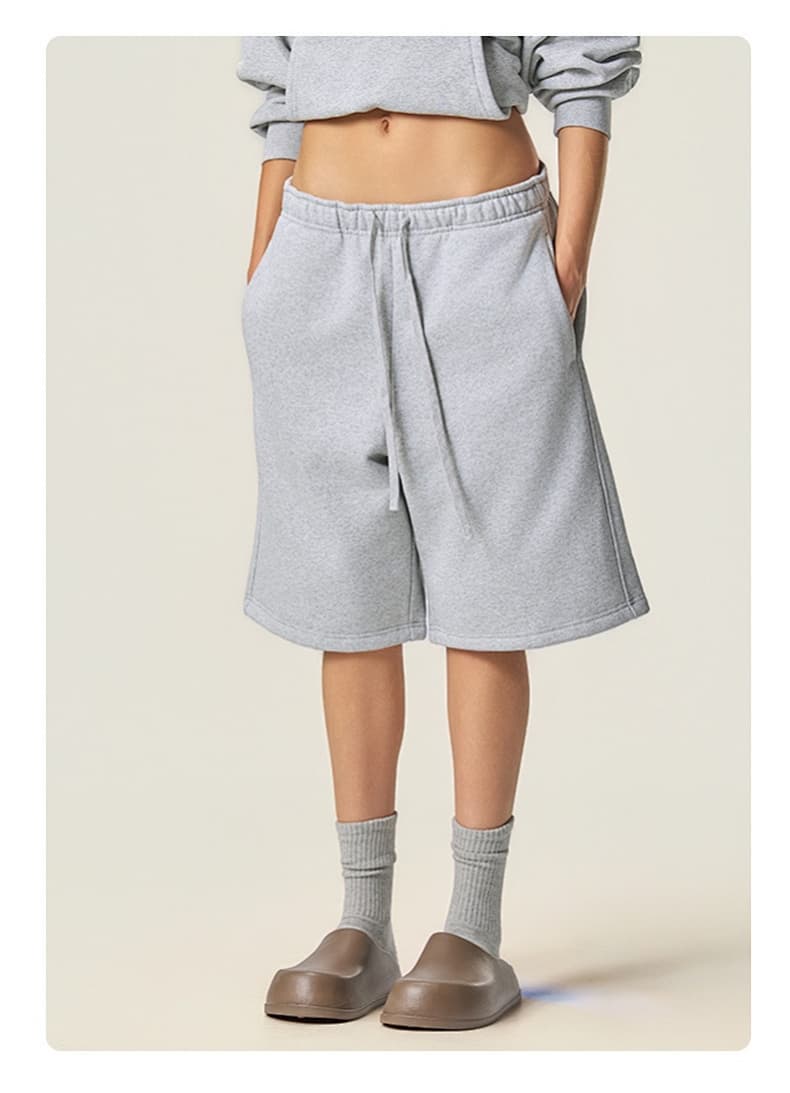 Heavyweight Fleece Drawstring  Shorts