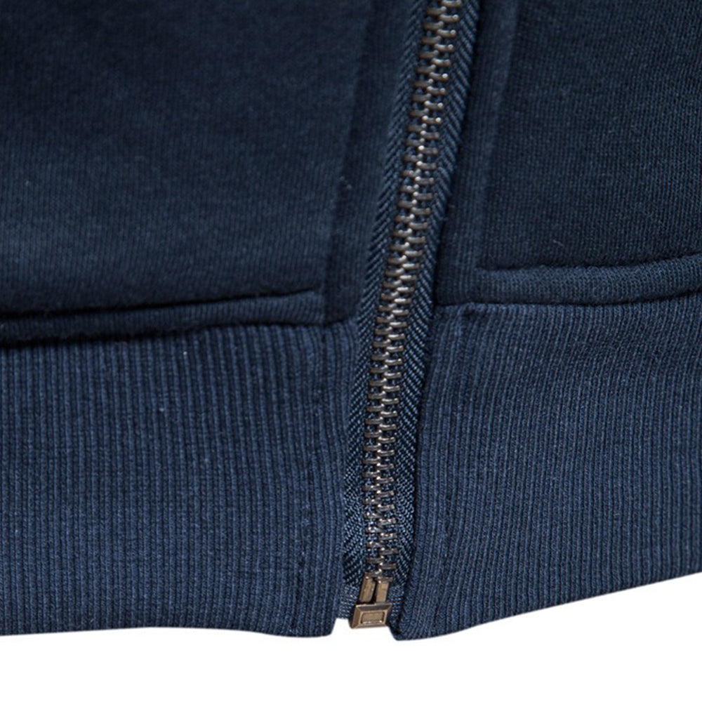 Men's Zip-Up Mock Neck Sweatshirt