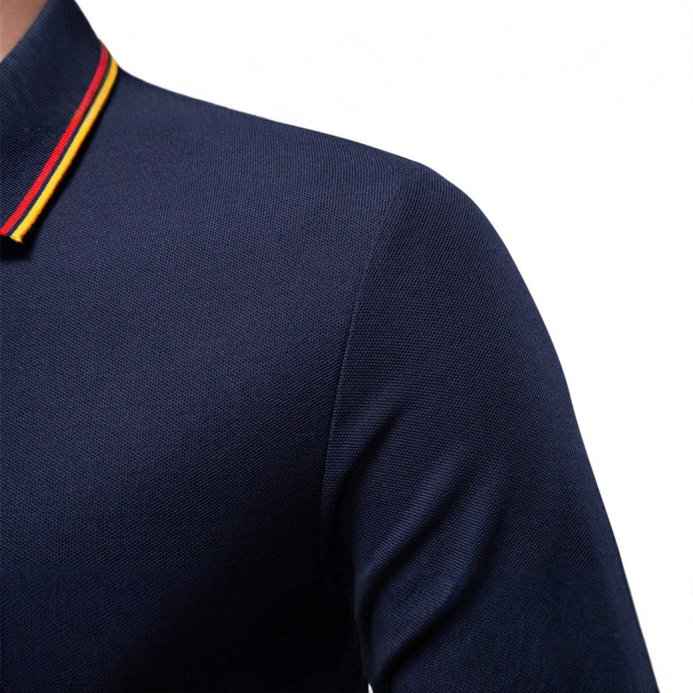 Men's Polo Collar Cotton Sweatshirt