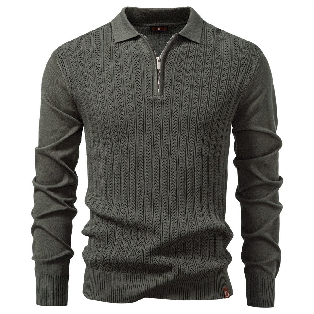 Men's Casual Half-Zip Sweater